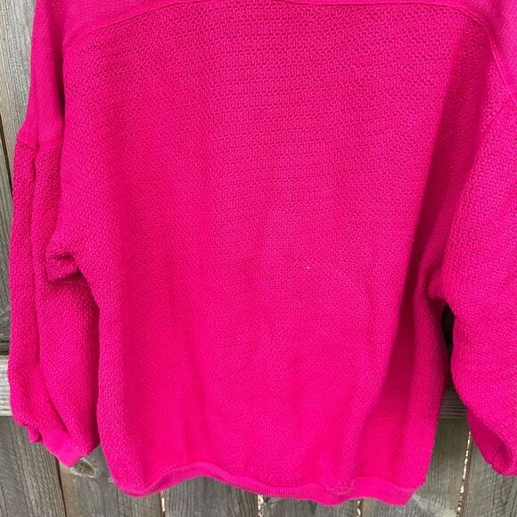 Guess Vintage Georges Marciano Knit Sweater/Sweatshirt Pink Block Letters  M - Picture 8 of 8